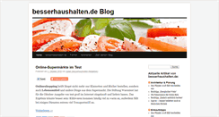 Desktop Screenshot of blog.besserhaushalten.de